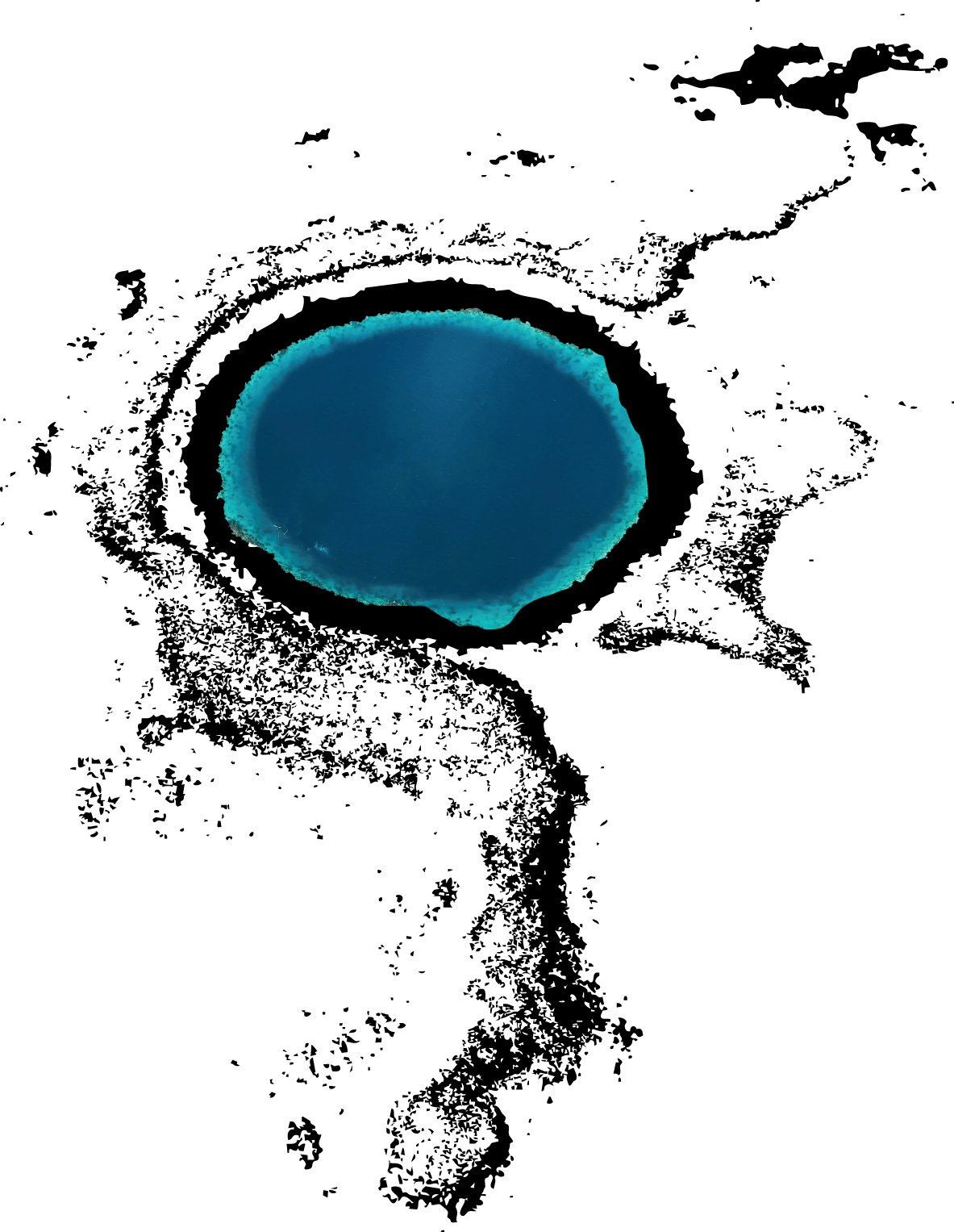Great Blue Hole aerial view